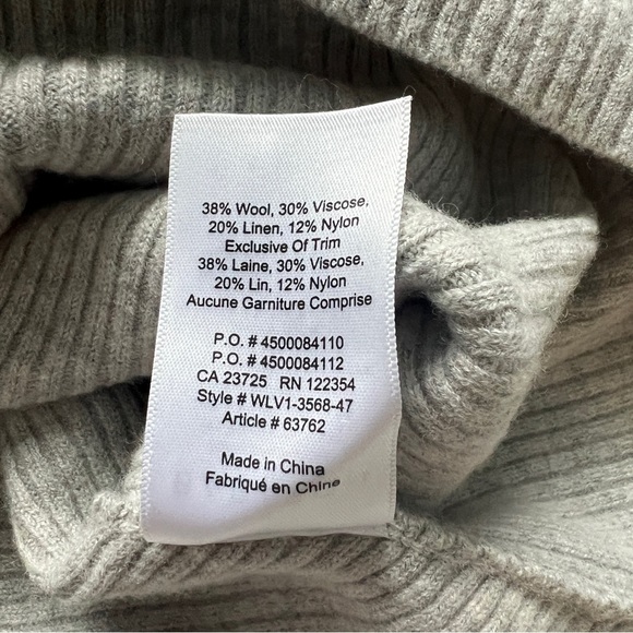 Babaton wool blend sweater in heather gray in size US XS - Picture 5 of 8